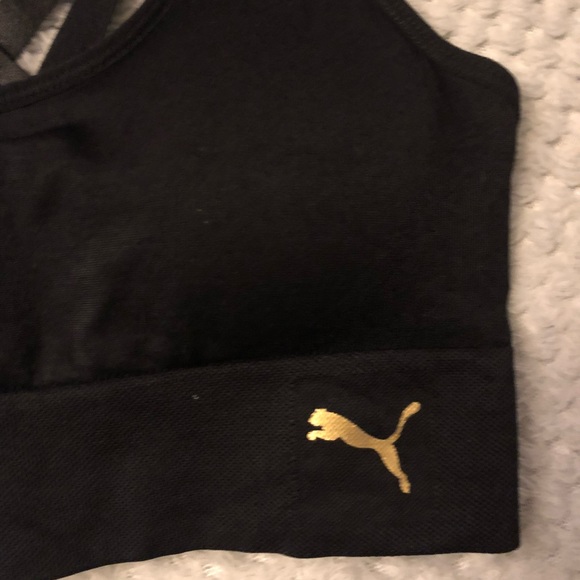 Puma Other - New Puma Seamless Sports Bra Black Puma Sports Bra